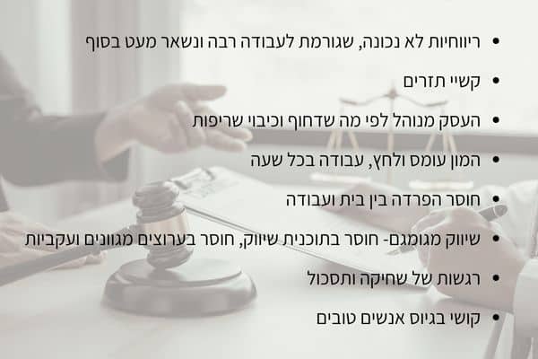 ייעוץ עסקי לעורכי דין - בעיות נפוצות אצל עסקי עריכת דין - מרכז זיו
